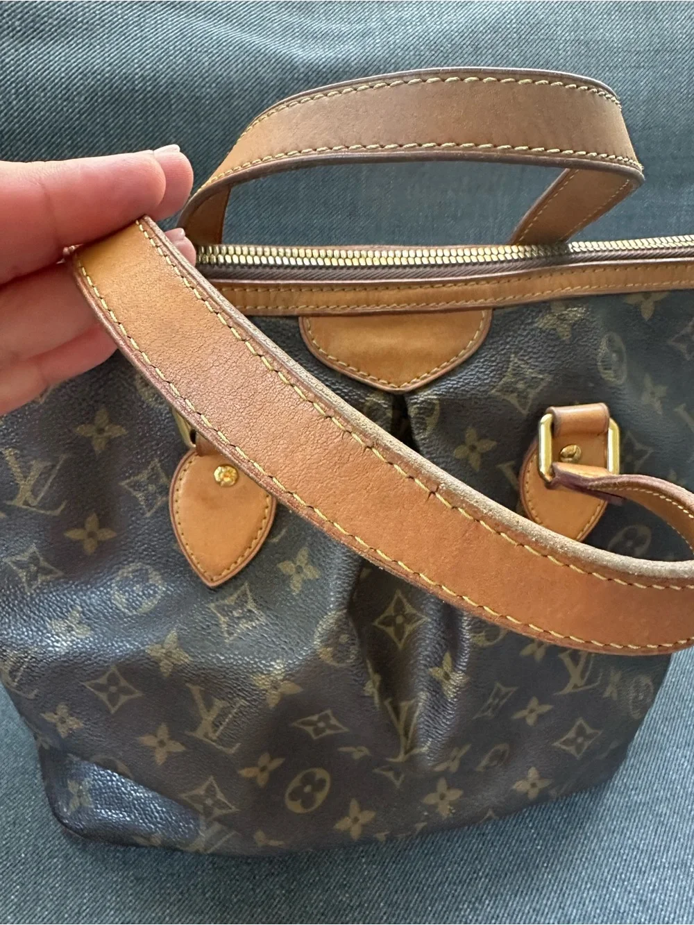 Louis Vuitton Monogram Palermo PM Shoulder Bag – Preowned – Authentic – No Stra
